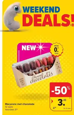 Carrefour Market Macarons met chocolade aanbieding