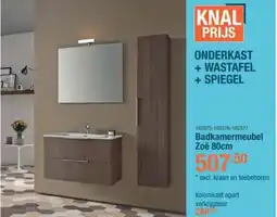 Cevo Onderkast + wastafel + spiegel aanbieding