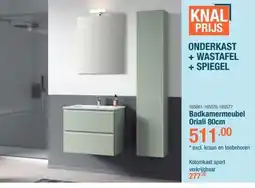 Cevo Onderkast + wastafel + spiegel aanbieding