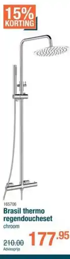 Cevo Brasil thermo regendoucheset aanbieding