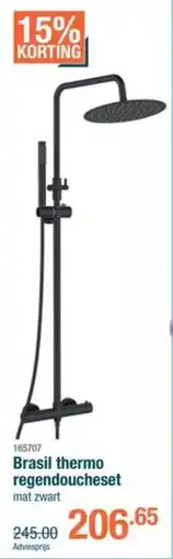 Cevo Brasil thermo regendoucheset aanbieding