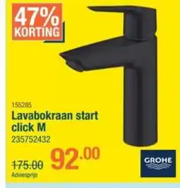 Cevo Lavabokraan start click M aanbieding