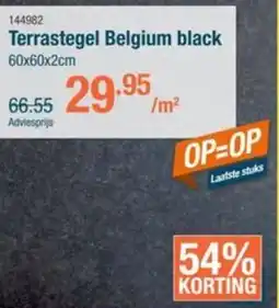Cevo Terrastegel Belgium black aanbieding
