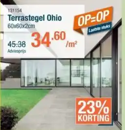 Cevo Terrastegel Ohio aanbieding