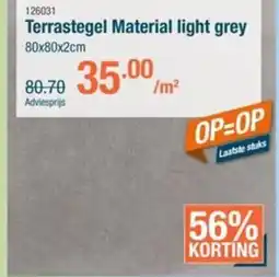 Cevo Terrastegel Material light grey aanbieding