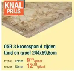 Cevo Osb 3 kronospan 4 zijden tand en groef aanbieding