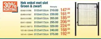Cevo Hek enkel met slot Groen & zwart aanbieding