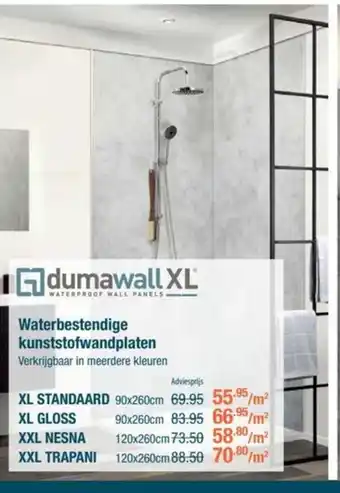 Cevo Waterbestendige kunststofwandplaten aanbieding