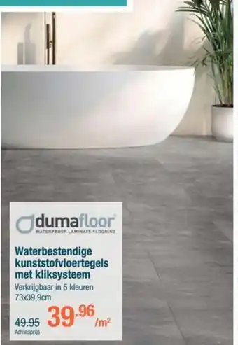 Cevo Waterbestendige kunststofvloertegels met kliksysteem aanbieding