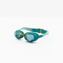 Decathlon Zwembril voor kinderen Xbase turquoise met groen getinte glazen aanbieding