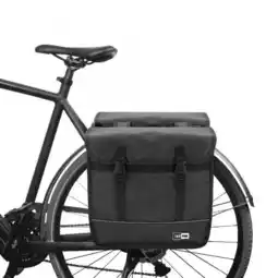 Decathlon Fietstassen Dubbel Elektrische Fietsen Waterdicht - Mat Zwart - 35L aanbieding