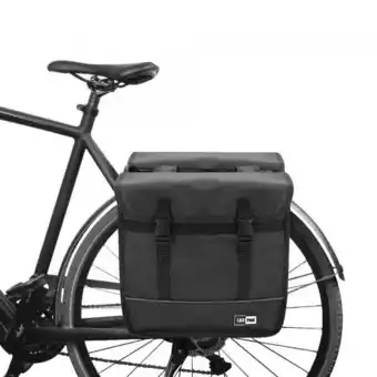Decathlon Fietstassen Dubbel Elektrische Fietsen Waterdicht - Mat Zwart - 35L aanbieding