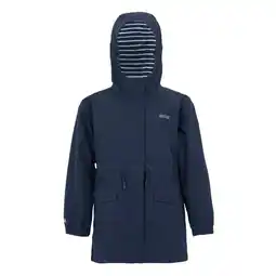 Decathlon Waterdicht kinderjack Ballina Stripe (Marine / Wit) aanbieding