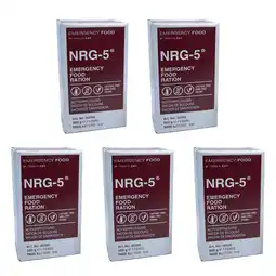 Decathlon 5 x NRG-5 Trekking Voeding Geen Rantsoen Outdoor Lactosevrij Veganistisch aanbieding