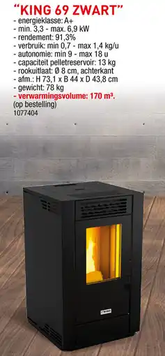 Hubo KING 69 ZWART aanbieding