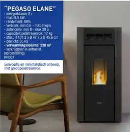 Hubo Pegaso pelletkachels Elane aanbieding