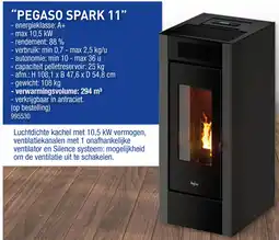 Hubo Pegaso pelletkachels spark 11 aanbieding