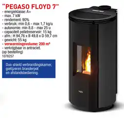 Hubo Pegaso pelletkachels Floyd 7 aanbieding