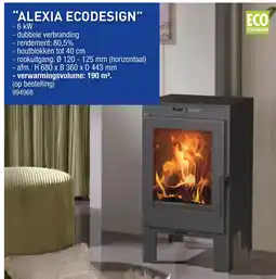 Hubo Alexia ecodesign houtkachels aanbieding