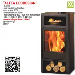 Hubo Altea ecodesign houtkachels aanbieding