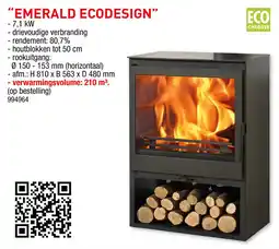 Hubo Emerald ecodesign houtkachels aanbieding