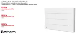 Hubo Bestherm convector inertieradiator aanbieding
