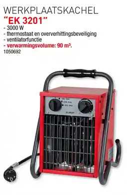 Hubo Eurom werkplaatskachel EK 3201 aanbieding