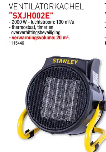 Hubo Stanley ventilatorkachel "SXJH002E" aanbieding