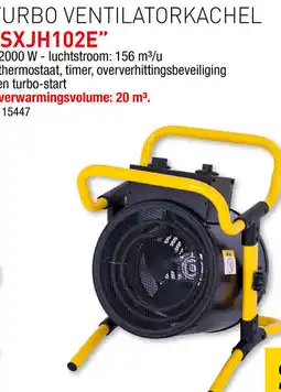 Hubo Stanley turbo ventilatorkachel SXJH102E aanbieding