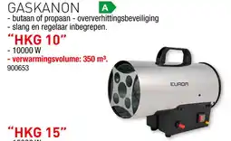 Hubo Eurom Gaskanon HKG 10 aanbieding