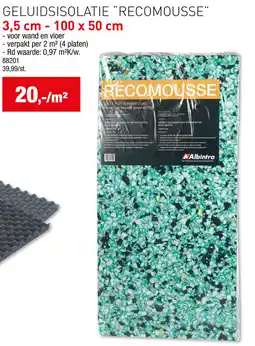 Hubo Geluidsisolatie recomousse aanbieding