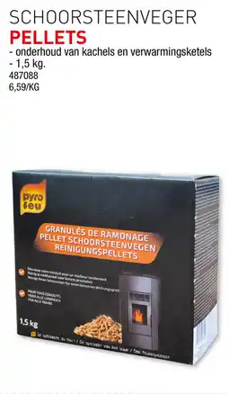 Hubo Schoorsteenveger pellets aanbieding