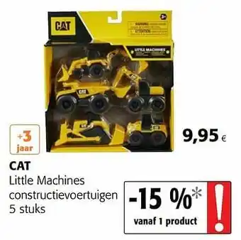 Colruyt Cat little machines constructievoertuigen aanbieding
