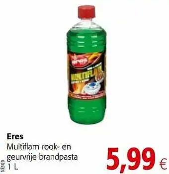 Colruyt Eres multiflam rook- en geurvrije brandpasta aanbieding