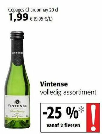 Colruyt Vintense cépages chardonnay aanbieding