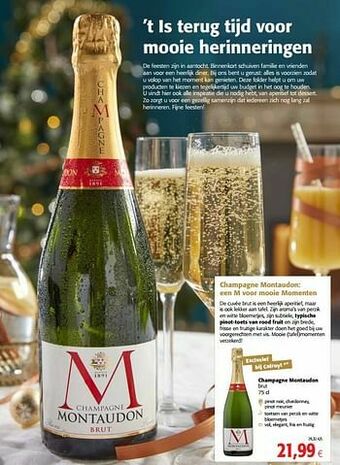 Colruyt Champagne montaudon brut aanbieding