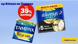 Bol.com Op always en tampax aanbieding
