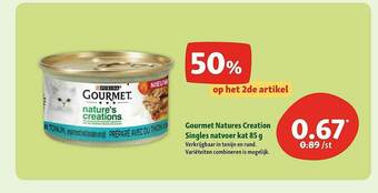 Maxi Zoo Gourmet Natures Creation Singles Natvoer Kat aanbieding