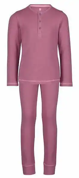 HEMA HEMA Kinderpyjama Wafel Paars (paars) aanbieding