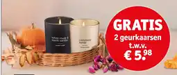 Kruidvat 2 geurkaarsen aanbieding