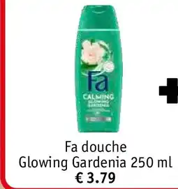 Kruidvat Fa douche Glowing Gardenia 250 ml aanbieding