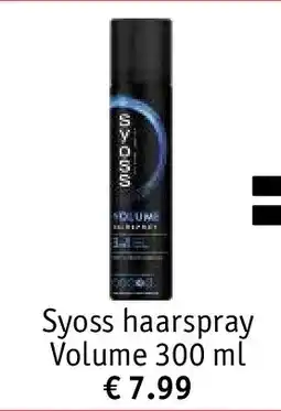 Kruidvat Syoss haarspray Volume 300 ml aanbieding