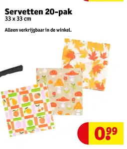 Kruidvat Servetten 20-pak aanbieding