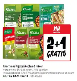 Jumbo Knorr maaltijdpakketten & mixen aanbieding