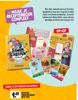 Jumbo Recepten verzamelalbum Nick Toet aanbieding