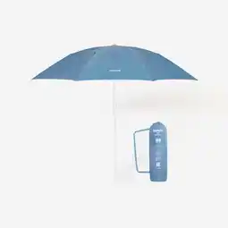 Decathlon Compacte strandparasol Paruv 190 3 personen UPF 50+ grijs aanbieding