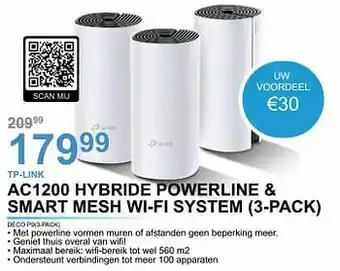 Derco Systems Tp-link ac1200 hybride powerline + smart mesh wi-fi system aanbieding