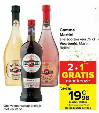 Carrefour Martini bellini aanbieding