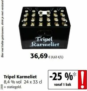 Colruyt Tripel karmeliet aanbieding
