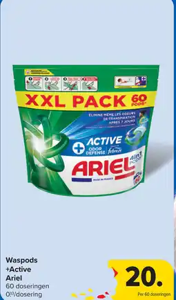 Carrefour Waspods +Active Ariel aanbieding